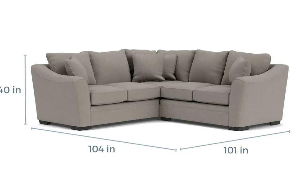 Brazil Tux Loveseat Sectional, Left Facing - Custom Order