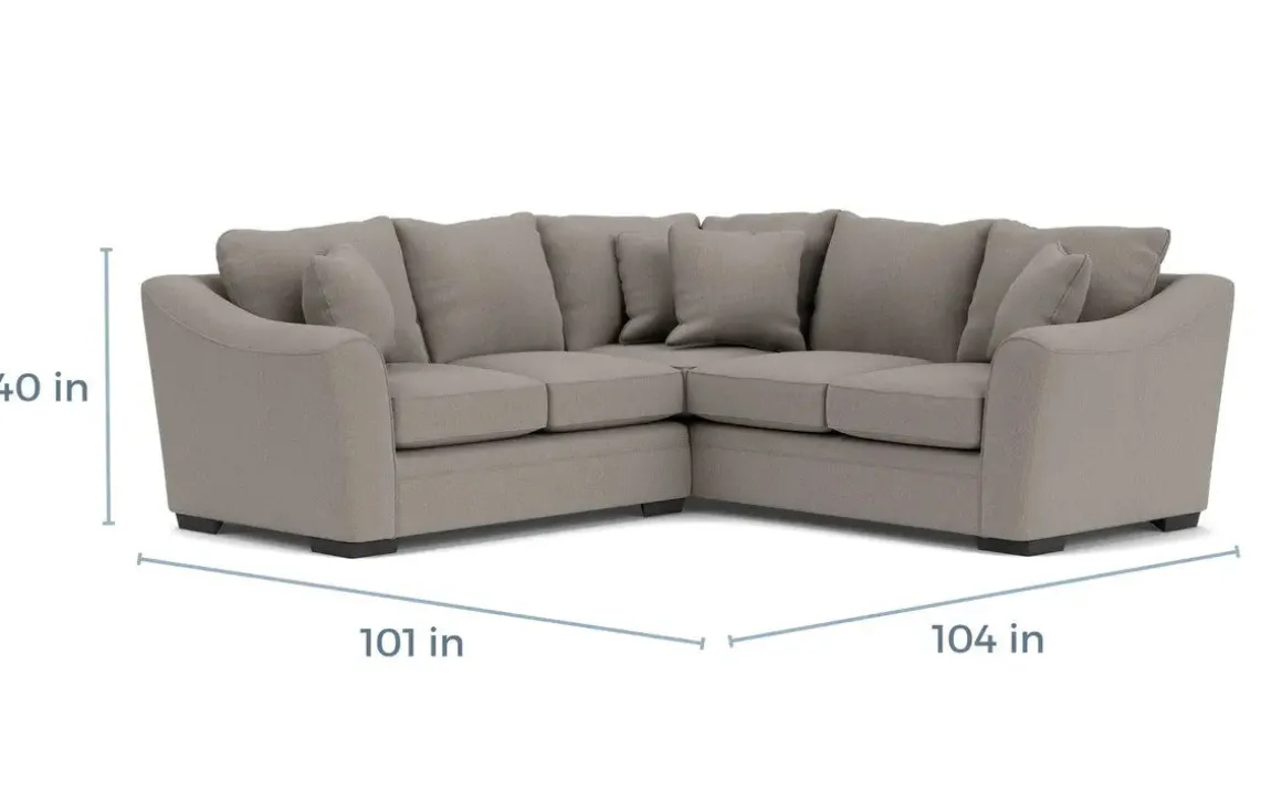 Brazil Tux Loveseat Sectional, Left Facing - Custom Order