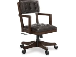 Breckington Desk Chair In Dark Brown