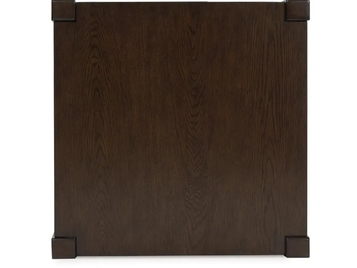 Breckington End Table In Dark Brown