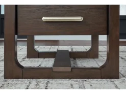 Breckington End Table In Dark Brown
