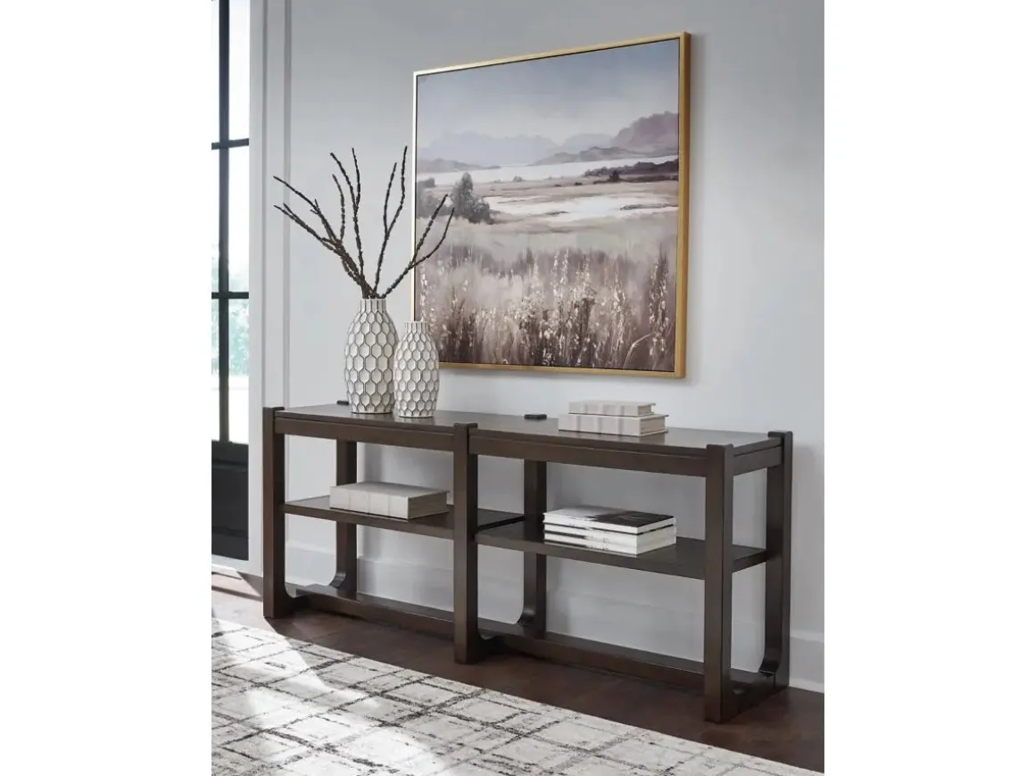 Breckington Sofa Table In Dark Brown