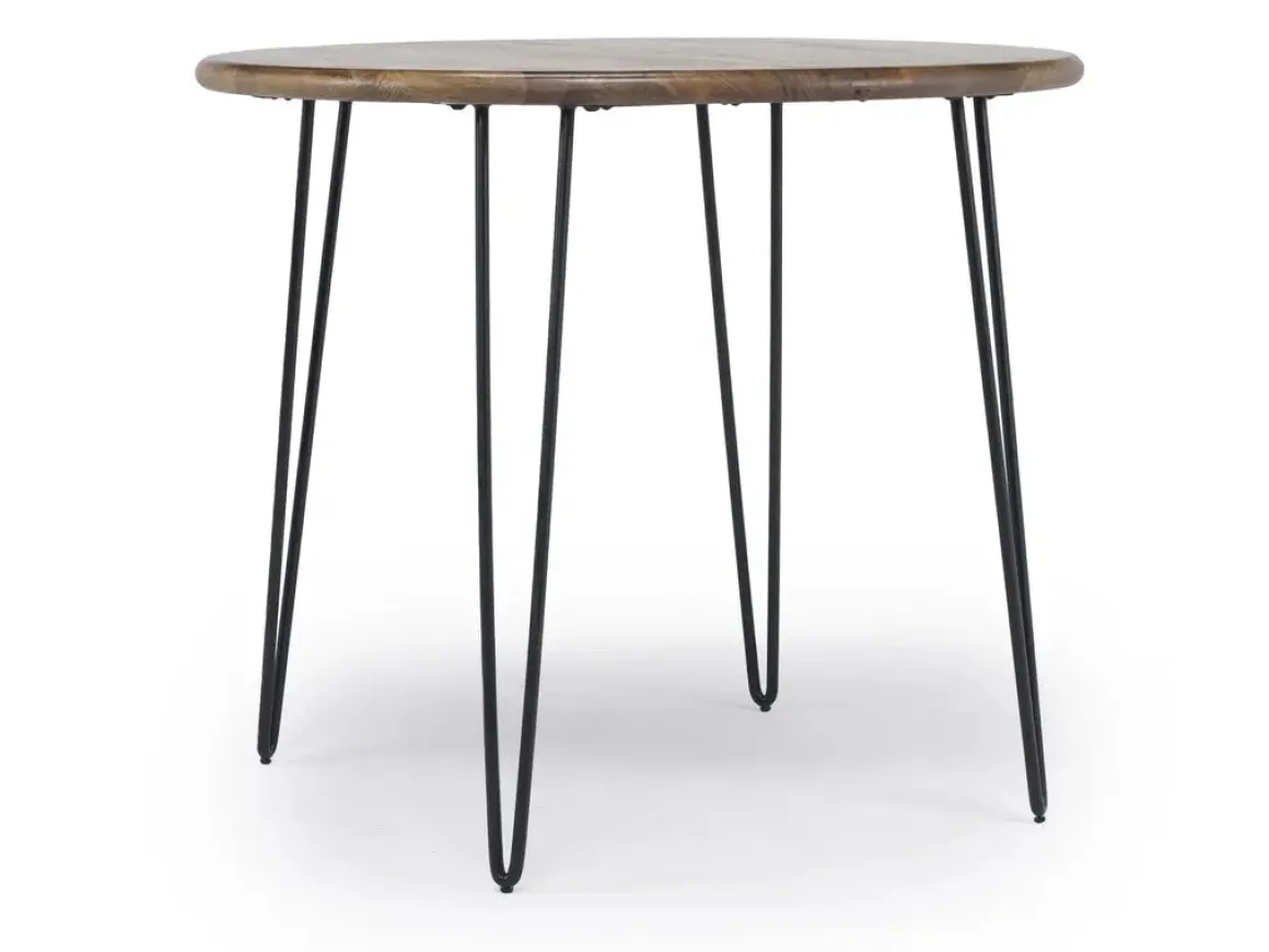 Brennan Round Counter Height Dining Table & 4 Stools In James Mocha