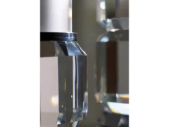 Brentley Candleholders In Clear Crystal Silver, Set Of 2