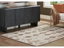 Brettler Rug In Beige/Brown, 5x7