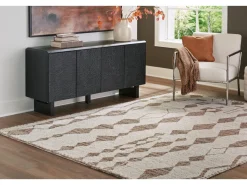 Brettler Rug In Beige/Brown, 5x7