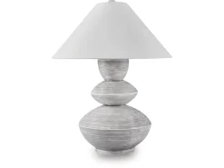 Brickdon Table Lamp In Distressed White