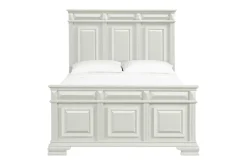 Bridgestone Panel Bed In Antique White, Queen