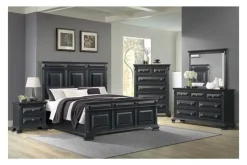 Bridgestone Panel Bed In Antique White, Queen