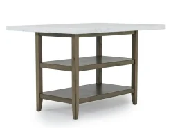 Brighton Counter Height Dining Table & 4 Stools In Gray