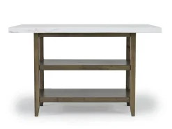 Brighton Counter Height Dining Table & 4 Stools In Gray