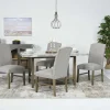 Brighton Dining Table & 4 Chairs In Gray