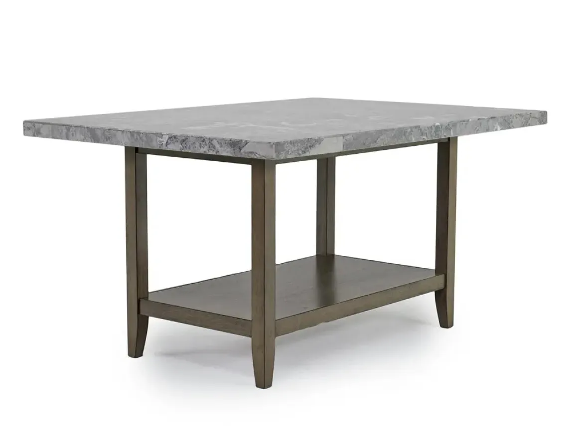 Brighton Dining Table & 6 Chairs In Gray