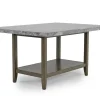 Brighton Dining Table In Gray