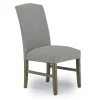 Brighton Side Chair In Light Gray/Light Brown
