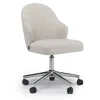 Brody Swivel Desk Chair In Stucco