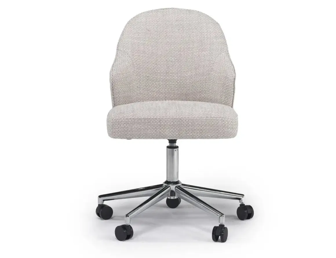 Brody Swivel Desk Chair In Stucco