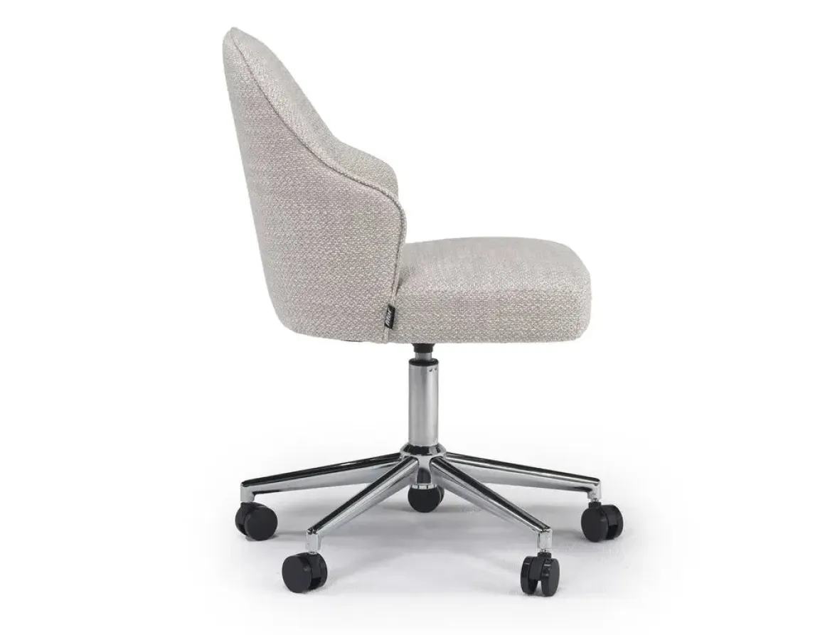 Brody Swivel Desk Chair In Stucco