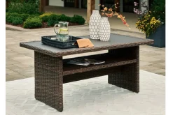 Brook Ranch Outdoor Coffee Table In Brown