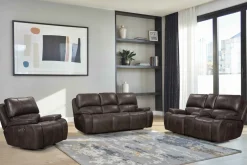 Brookings 2 Power Gliding Recliner In Brown