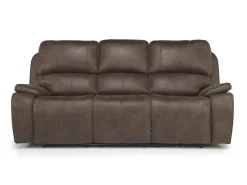 Brookings 2 Power Sofa In Charcoal Gray