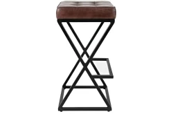 Brooks Barstool In Saddle Brown Leather
