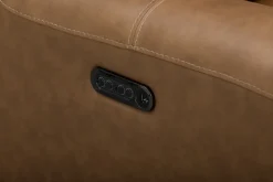 Bruce 2 Power Console Loveseat In Cognac