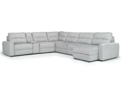 Bryce 7 Piece Power Sectional In Savannah Coin