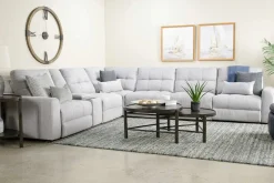Bryce 7 Piece Power Sectional In Savannah Coin