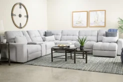 Bryce 7 Piece Power Sectional In Savannah Coin