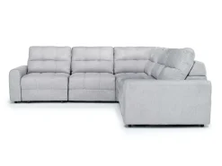Bryce 5 Piece Power Sliding Sectional W/ Power Armless Slider In Savannah Coin
