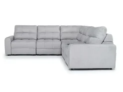 Bryce 6 Piece Power Sliding Sectional W/ Power Armless Slider In Savannah Coin