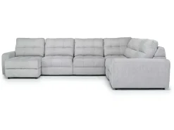 Bryce 6 Piece Power Storage Chaise Sectional In Savannah Coin, Left Facing