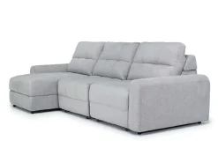 Bryce Power Slider Sofa Storage Chaise In Savannah Coin, Left Facing