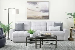 Bryce Power Slider Sofa Storage Chaise In Savannah Coin, Left Facing