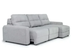 Bryce Power Slider Sofa Storage Chaise In Savannah Coin, Left Facing