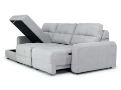 Bryce Power Slider Sofa Storage Chaise In Savannah Coin, Left Facing