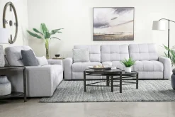Bryce Power Sofa In Savannah Coin