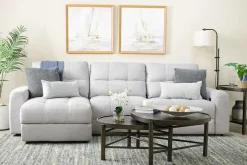 Bryce Power Sofa Storage Chaise In Savannah Coin, Left Facing