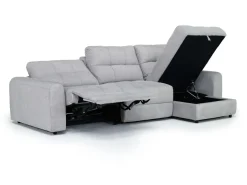 Bryce Power Sofa Storage Chaise In Savannah Coin, Left Facing