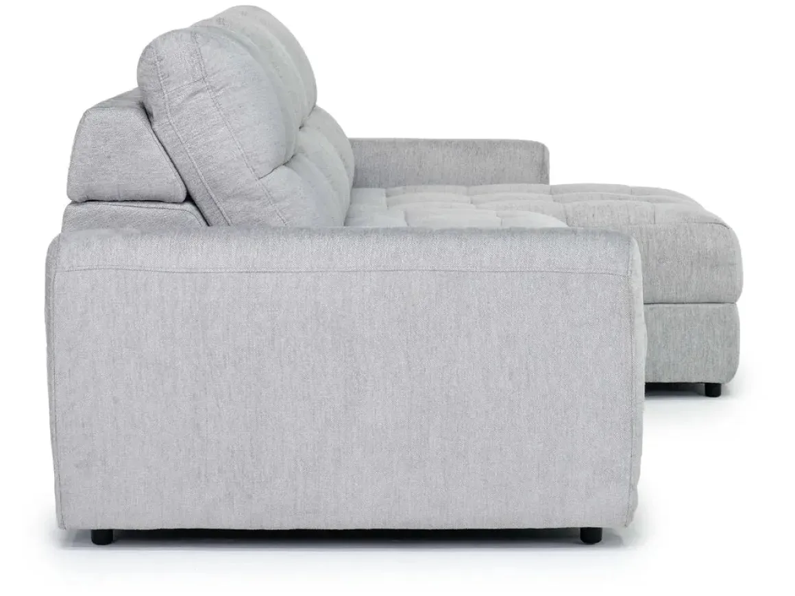 Bryce Power Sofa Storage Chaise In Savannah Coin, Left Facing