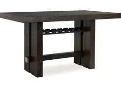 Burkhaus Counter Height Dining Table In Dark Brown