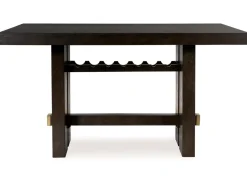 Burkhaus Counter Height Dining Table In Dark Brown