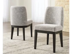 Burkhaus Extendable Dining Table, 6 Chairs & 2 Arm Chairs In Biege/Dark Brown