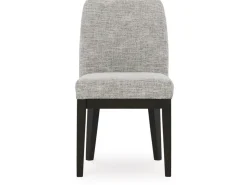 Burkhaus Upholstered Side Chair In Beige/Dark Brown
