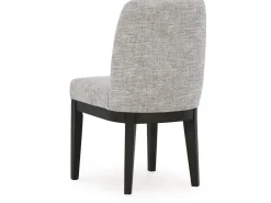 Burkhaus Upholstered Side Chair In Beige/Dark Brown