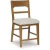 Cabalynn Counter Height Stool In Oatmeal/Light Brown