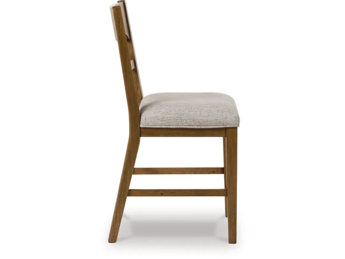 Cabalynn Counter Height Stool In Oatmeal/Light Brown