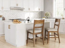 Cabalynn Counter Height Stool In Oatmeal/Light Brown