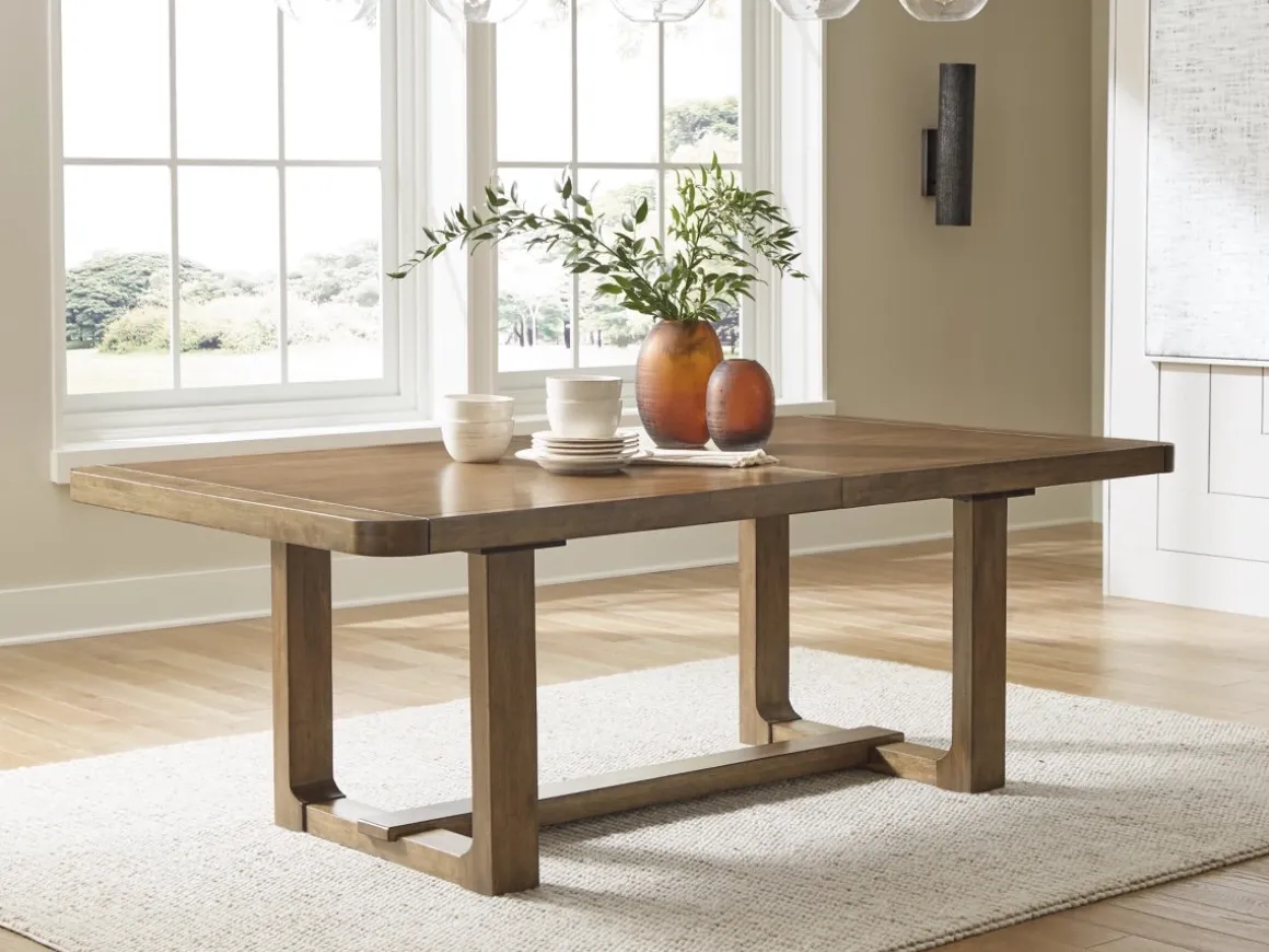 Cabalynn Extendable Dining Table In Light Brown
